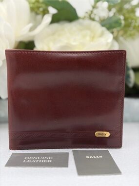Vintage Bally Burgundy Leather Bifold Wallet✨✨
